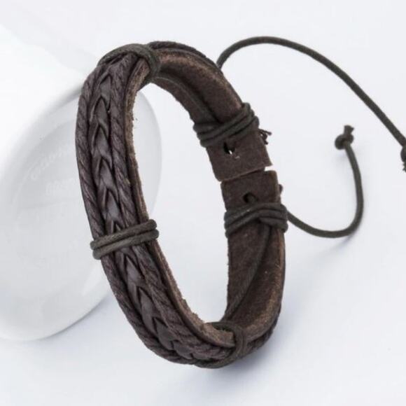 PU Leather Bracelet Cuff - Picture 1 of 1